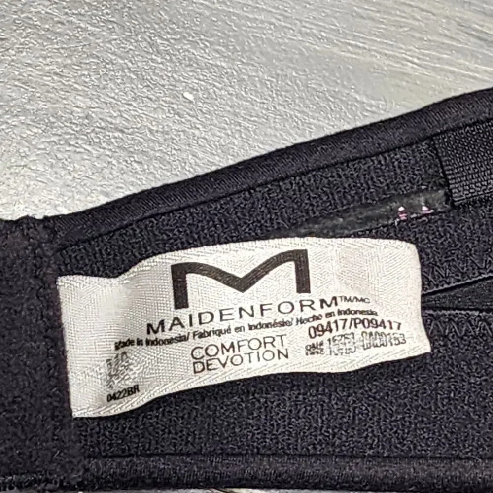 Maidenform‎ Strapless Bra 36C Shaping with Lift Underwire Bra 9417 Black - Picture 5 of 12